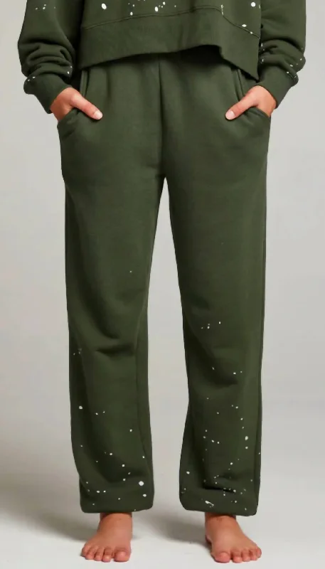 Business Casual Outfits Ombré Sweatpants Splatter Paint In Forest Night