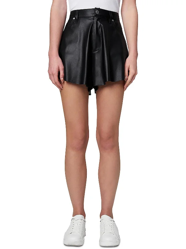 Must Haves Womens High Rise Mini High-Waist Shorts