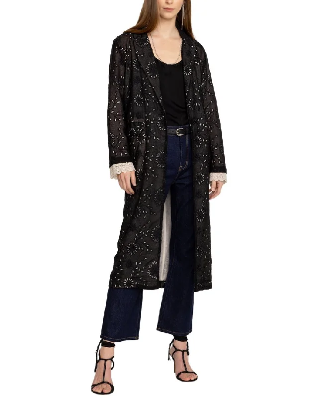 Evening Elegance Johnny Was Skygazer Silk-Blend Coat