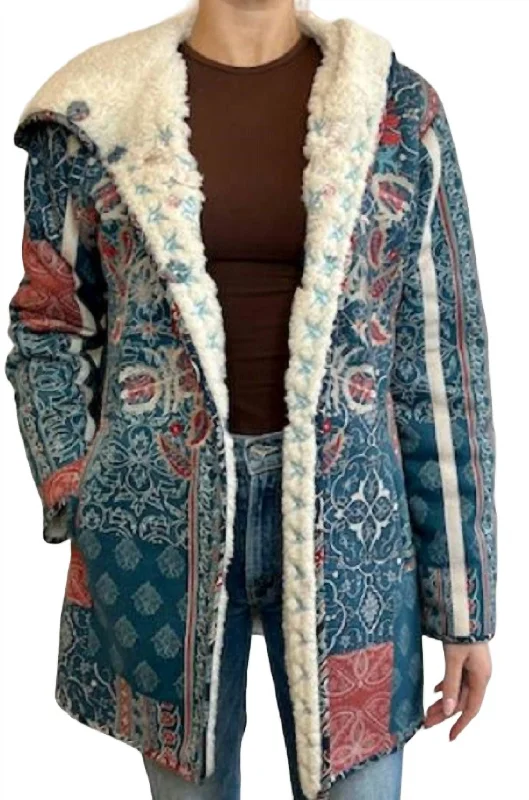 Ends Soon Orissa Suede Jacket In Multi