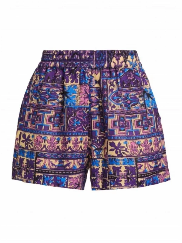 Last Chance Sale Monte Shorts In Violet Tile