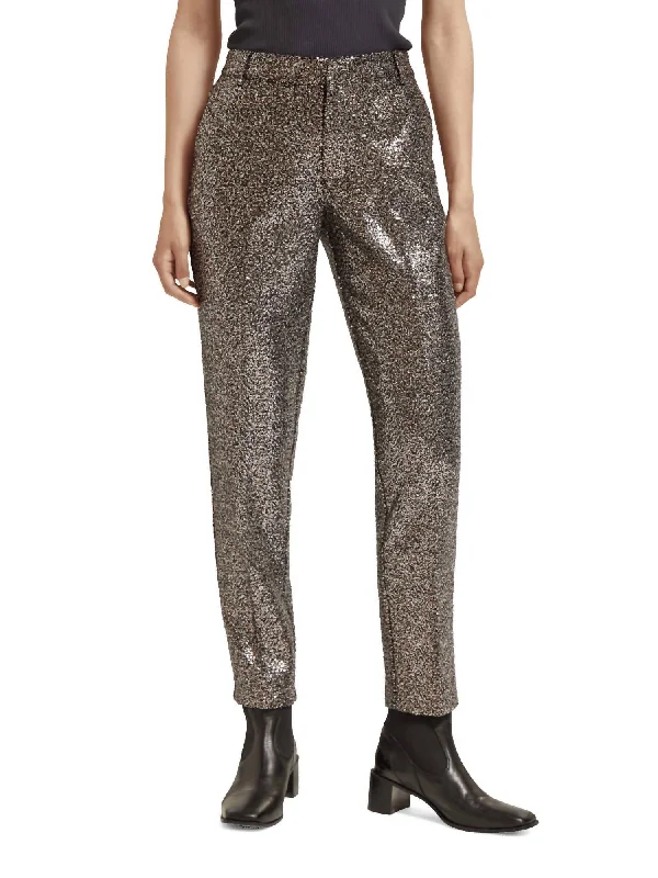 Fashion Forward, Function First Lowry Sequined Slim Pant In Midnight