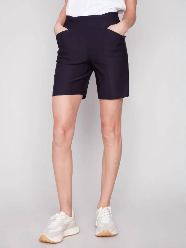 Hot Brand Discounts Smooth Stretch Shorts In Navy