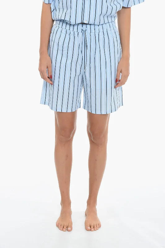 Coastal Beach - Inspired Style Samsoe Samsoe Striped DEVON Shorts with 3 Pockets