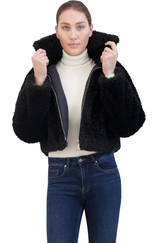 Stylish Savings Rebecca Minkkoff Women's Cropped Faux Fur