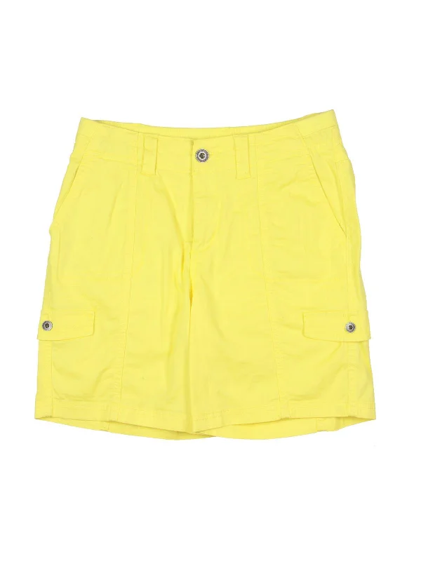 Exclusive Sale Womens Mid-Rise Tummy Control Cargo Shorts