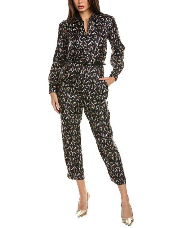 Chic Urban Fashion Look Max Mara Mara Silk Jumpsuit