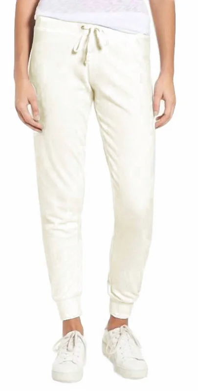 Trendy Women's Wear Angel Microterry Zuma Pants In Ivory