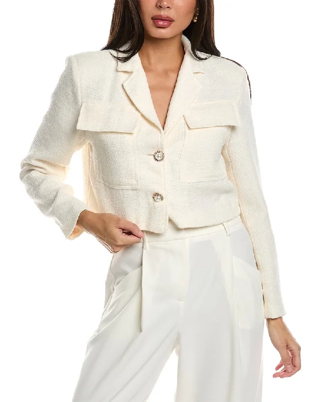 Chic Styles Gracia Tweed Crop Jacket