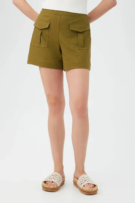 Comfort Meets Fashion Barbonici Short In Sage