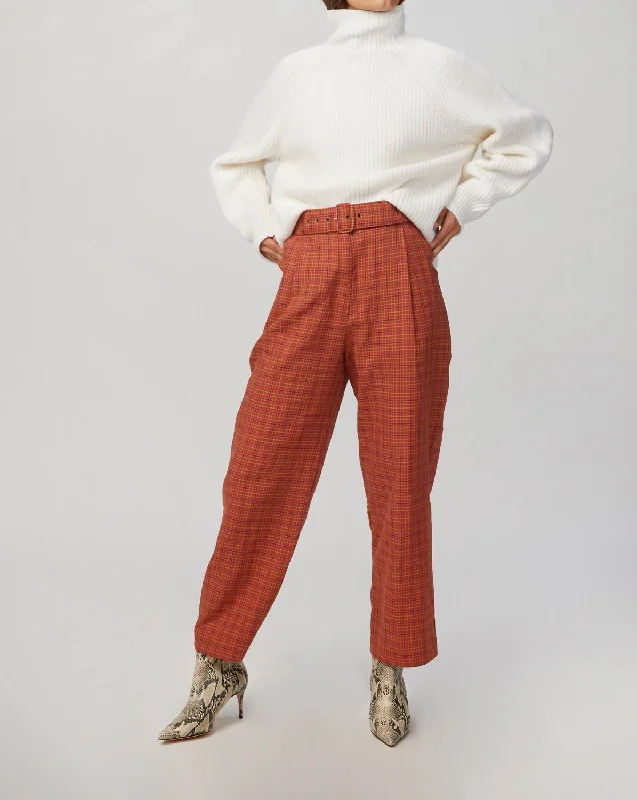 Clearance Event Flo Pant In Tio Plaid