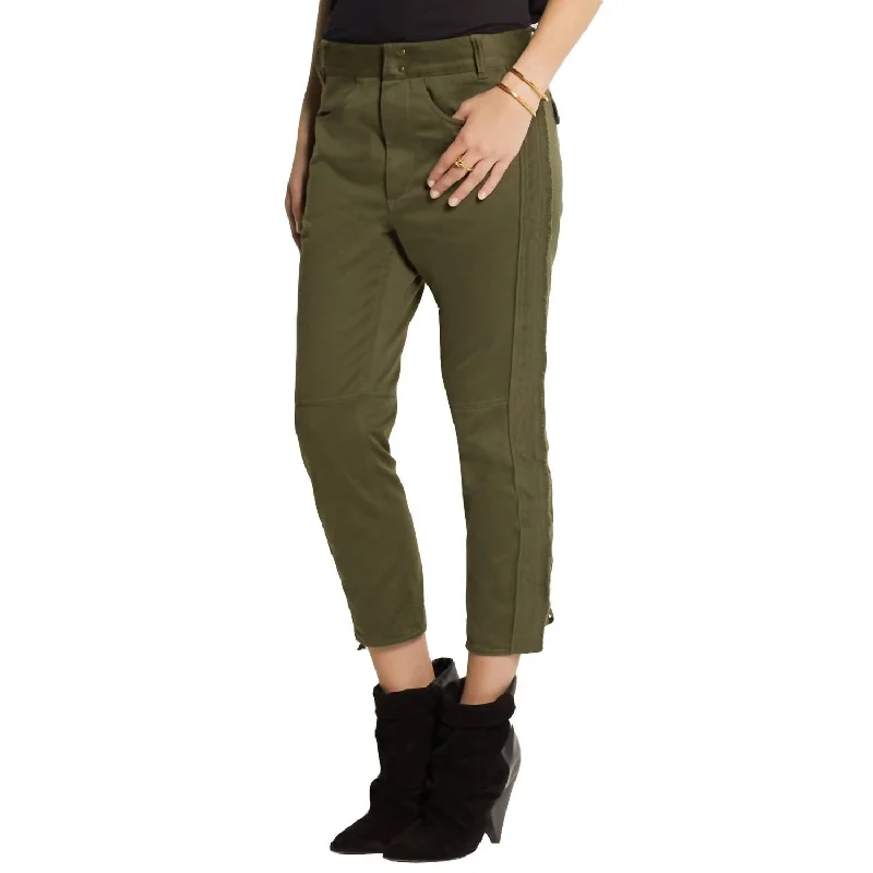 Chic Style Women's Jessie Cropped Pants In Khaki