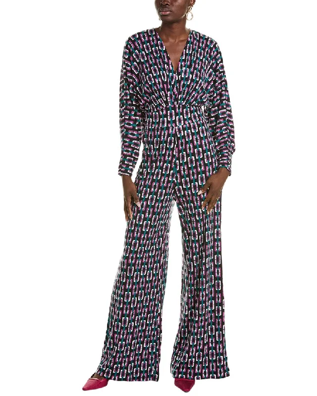 Limited Stock Diane von Furstenberg Fanny Wool-Blend Jumpsuit