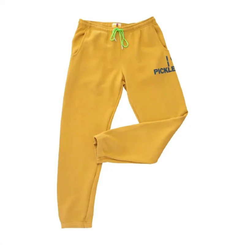 Bold Fashion Women's Pickleball Sweatpant In Gold