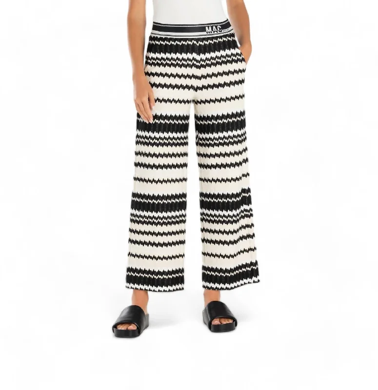 Limited Time Deal Palazzo Cropped Pant In Soft Vanilla Cream Jacquard