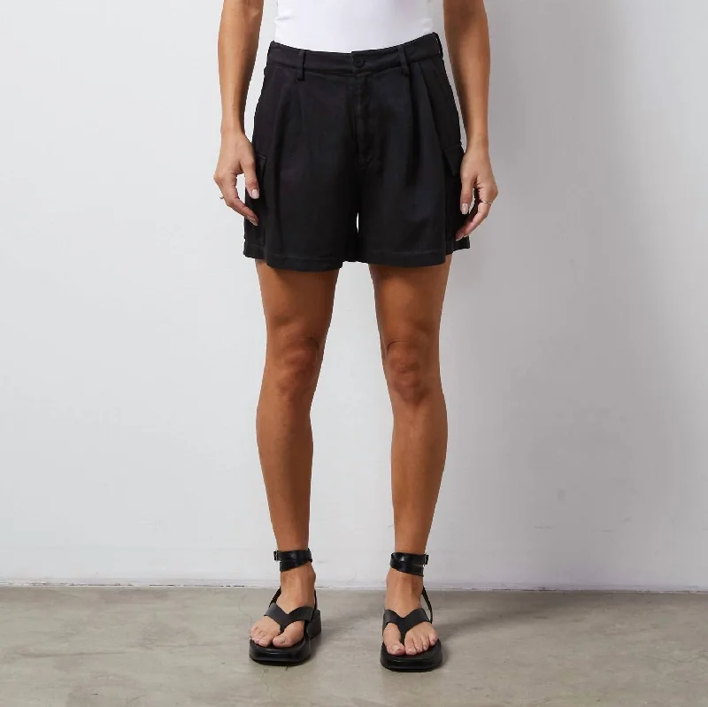 Buy More, Save More Soft Twill Cargo Short In Black