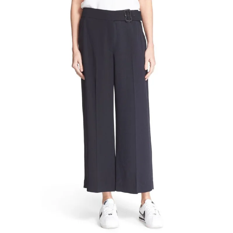 Earthy Tones A L C  Women's Emily Navy Gaucho Belted Pants