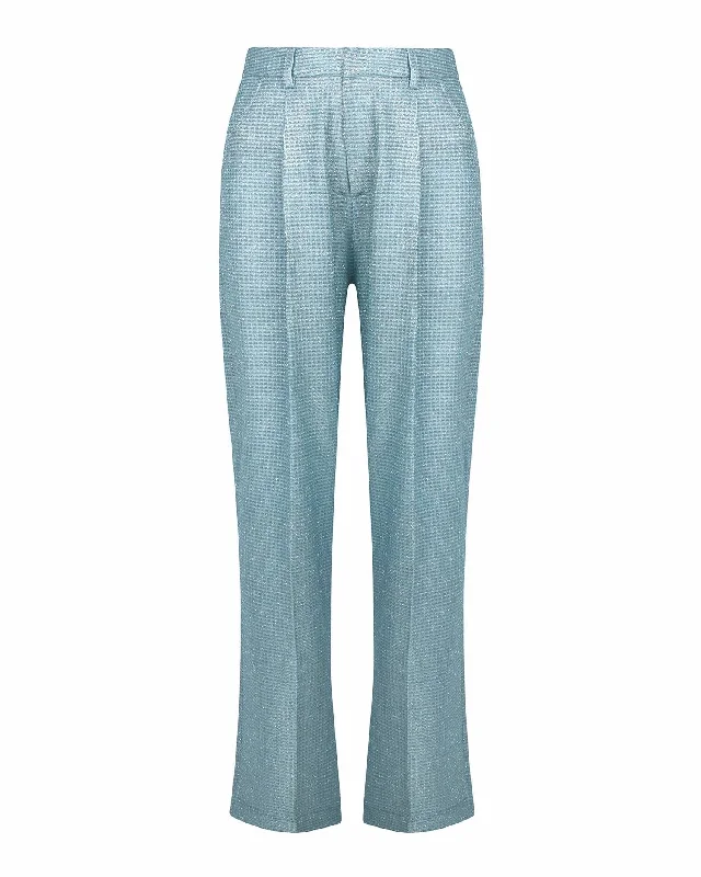 Enjoy Discount Women's Metallic Trouser In Blue