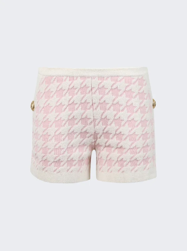 Limited Time Flash Sale Houndstooth Light Tweed Shorts