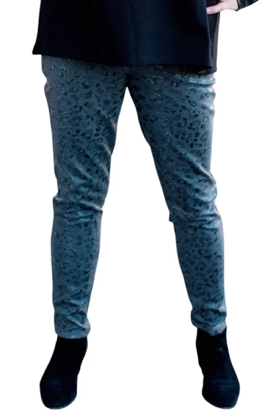 Fashion Forward Style Narrative Pants In Teal