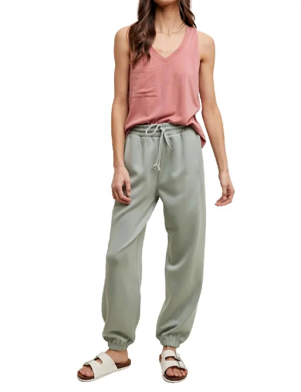 First Order Discount Relaxed Jogger Pants In Sage