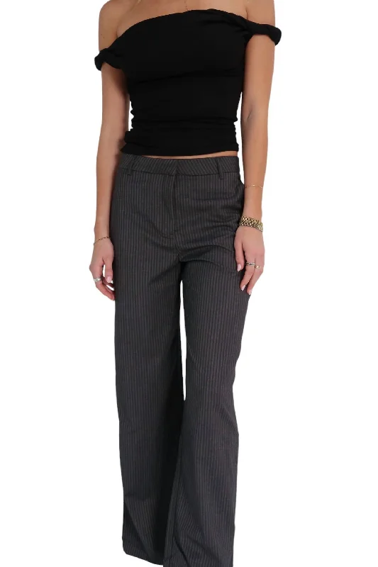 Urban Femme Streetwear In The Office Trouser Pants In Charcoal