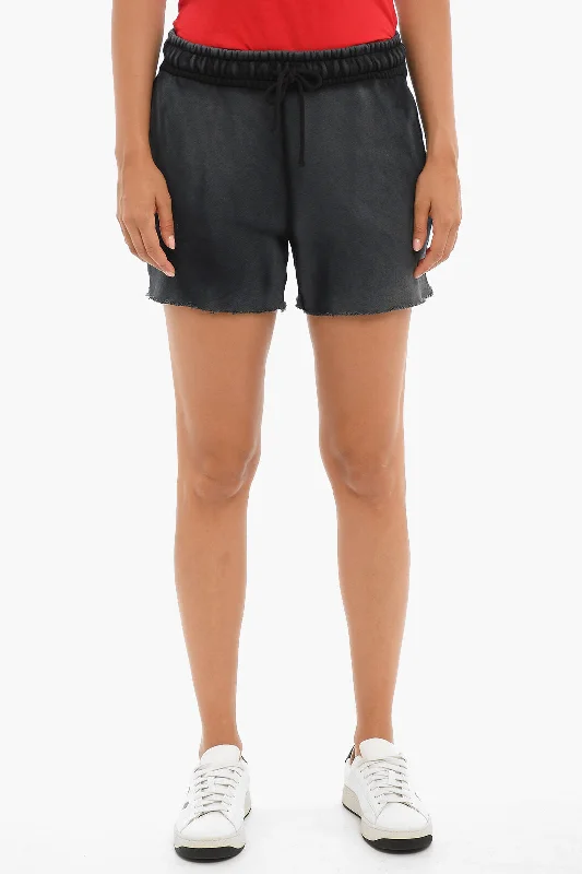 Early Access To Art Deco Styles Sale Cotton Citizen Brushed Cotton Shorts With Raw Cut Bottom