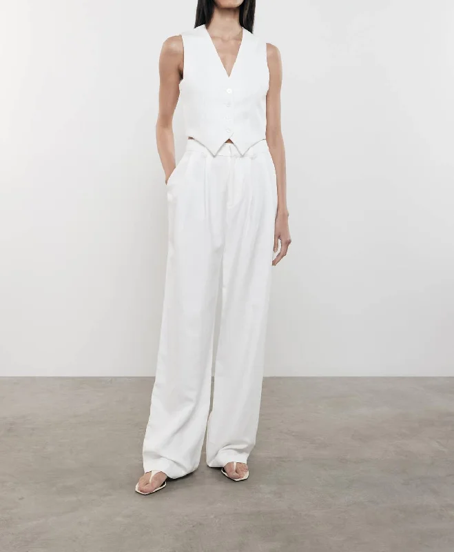 Big Savings Twill Sartorial Pant In Off White