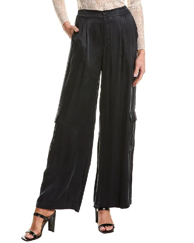 Rocker Chic Fashion Johnny Was Pleated Pull-On Pant