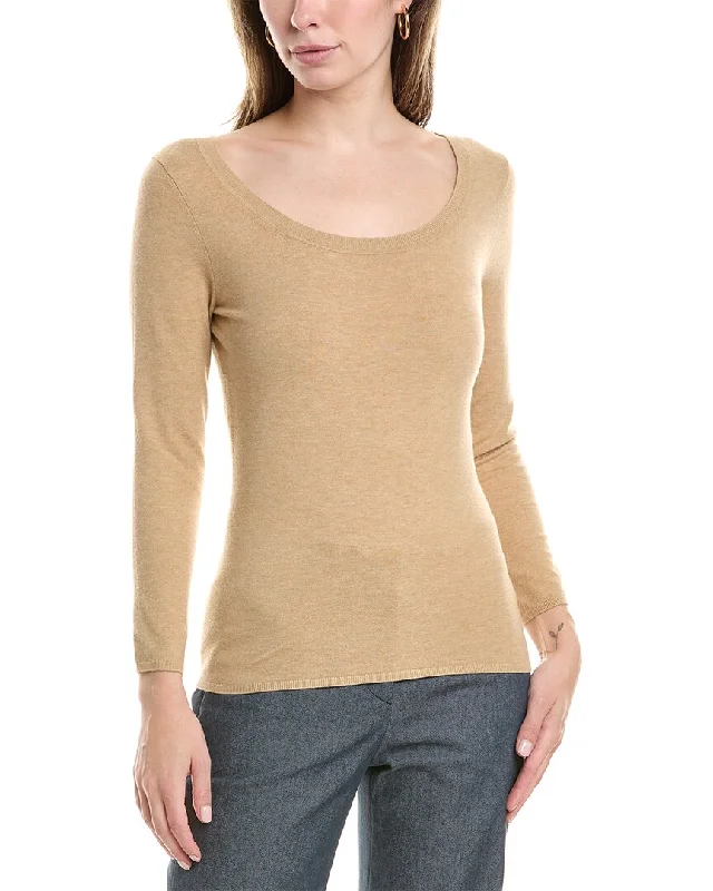 Classic Charm St. John Scoop Sweater