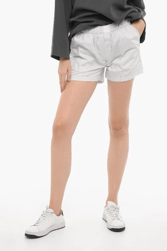 Seasonal Trend Eytys High Waisted QUINN ILLUSION Shorts With Rainbow Seams