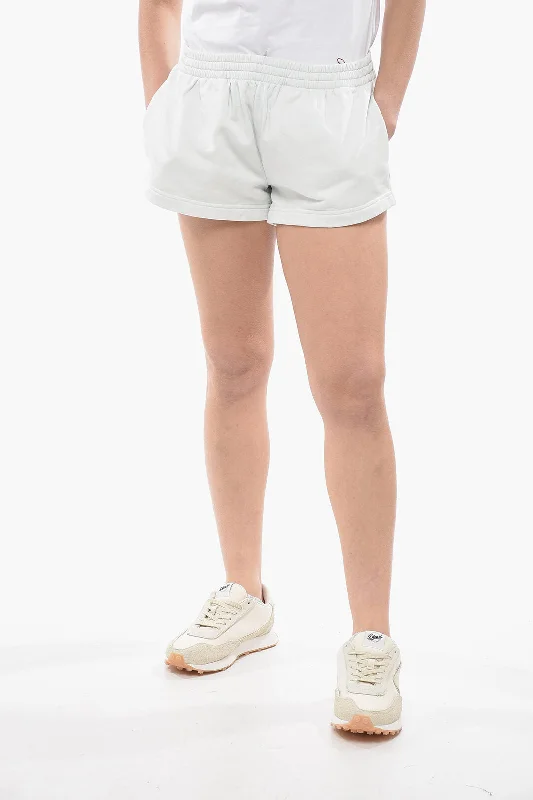 Clearance Sale Balenciaga Brushed Cotton Shorts with Elastic Waistband