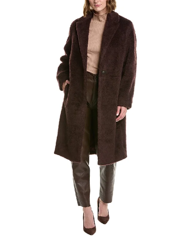 Feminine Grace Vince Wool-Blend Coat