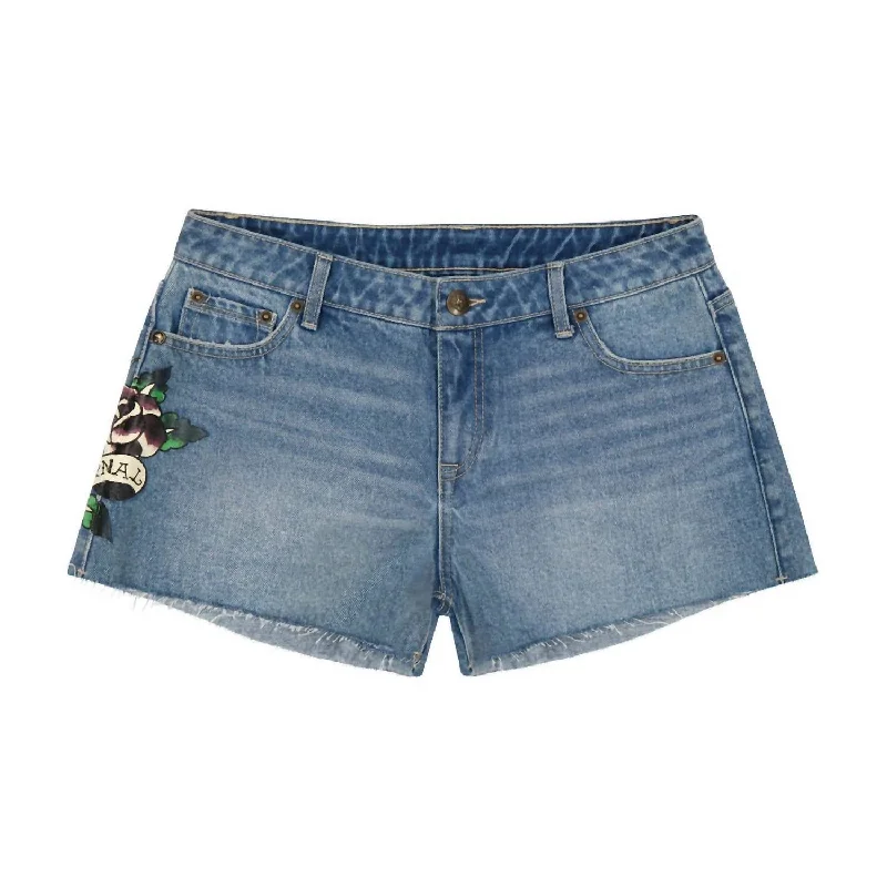 Mega Sales Women's Love Eternal Denim Short In Light Vintage