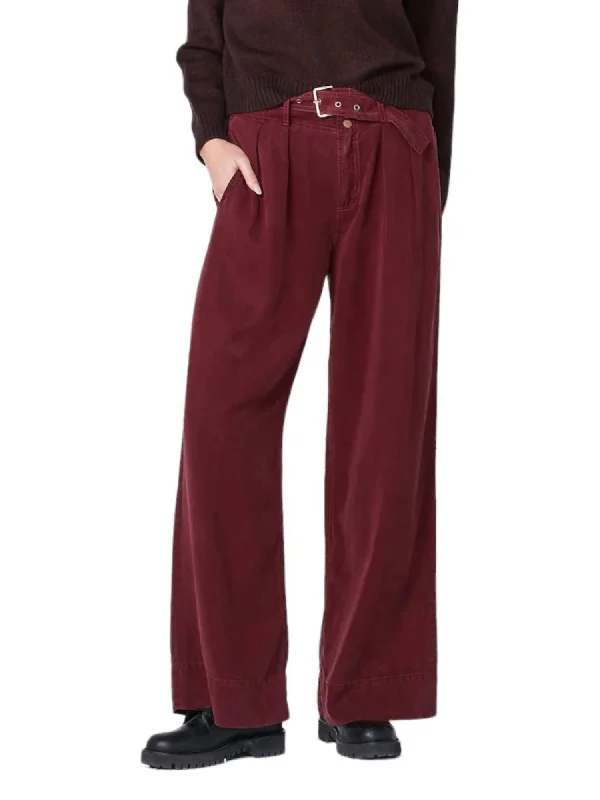 City Fashion Rasmine Trousers In Red