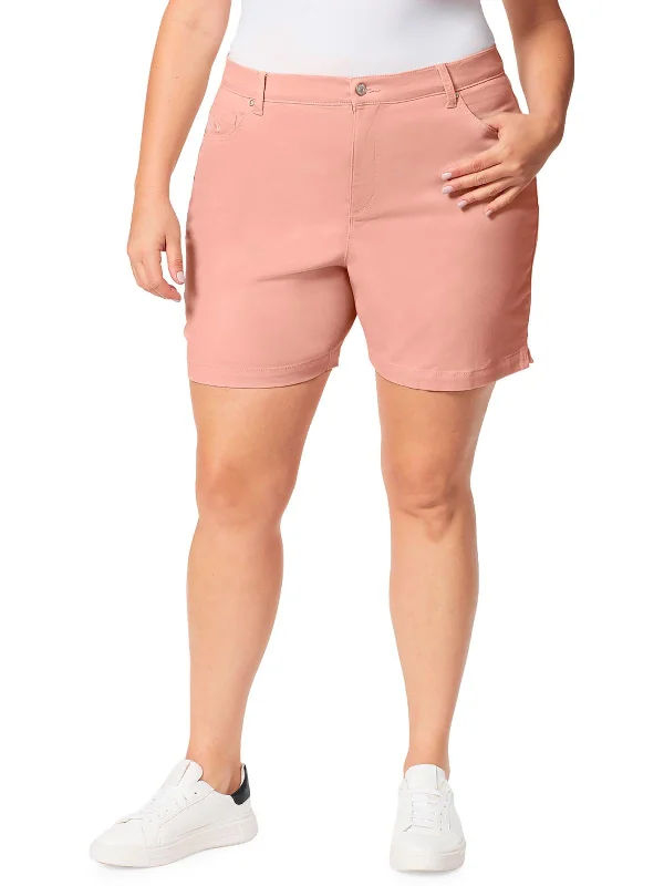 Best Deals Of The Season Plus Amanda Womens Classic Rise Slimming Casual Shorts