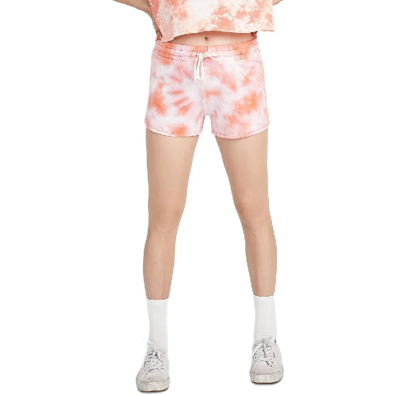 Preppy Style Womens Tie Dye Cozy Shorts