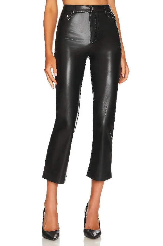 Limited Styles Hanie Vegan Leather Pant In Black