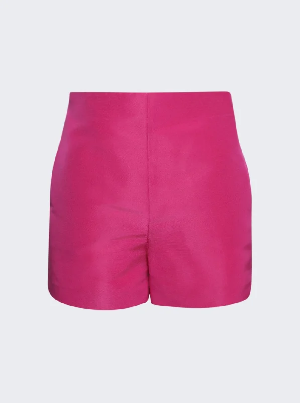 Trendy Fashion Sale Solid Faille Shorts