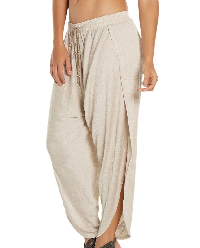 Odd Size Clearance Sale Women's Corbel Harem Pants In Taupe