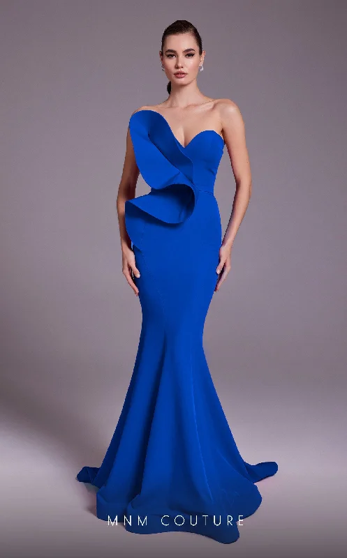 Odd Size Clearance Sale MNM Couture N0548 Long Formal Evening Fitted Mermaid Dress