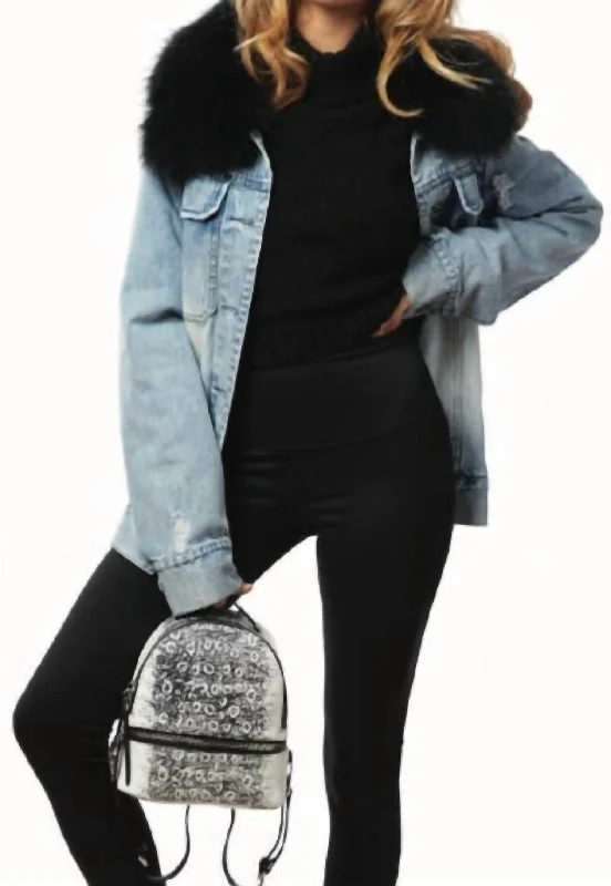 Elegant Style Jane Jean Jacket In Black