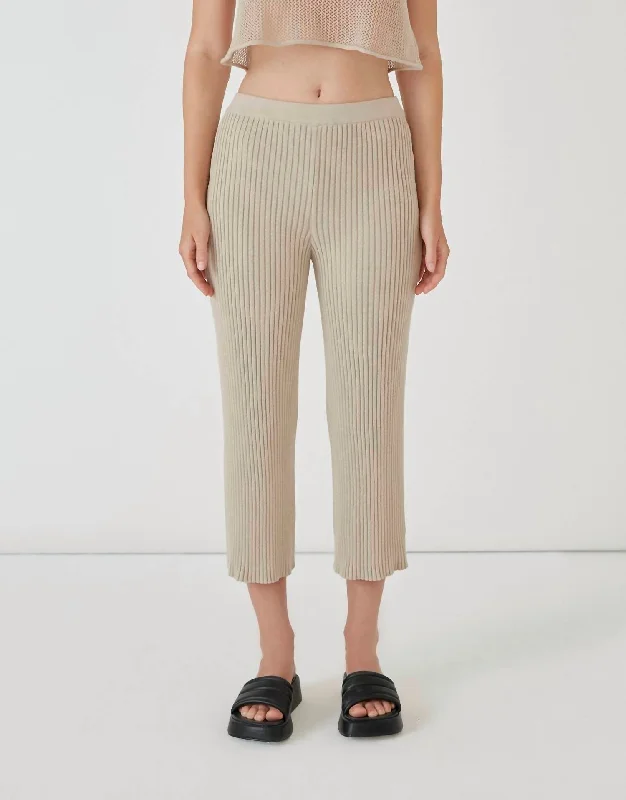 Chic & Cozy Apparel Silvestre Trouser In Stone