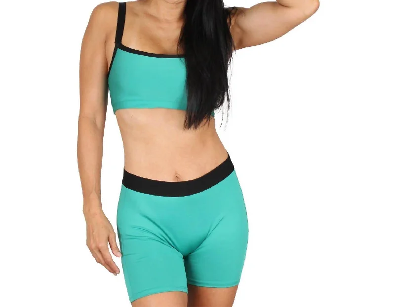 Fashion-Forward Women's Boxer Brief In Jade