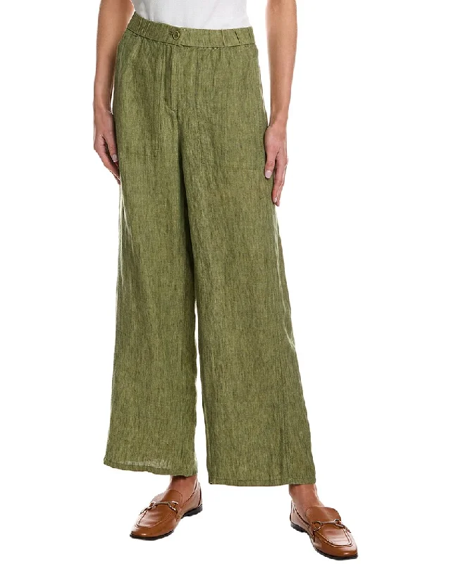 Stylish Spring Fashion EILEEN FISHER Linen Wide Leg Pant