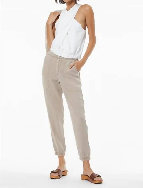 Free Spirited Fashion Trooper Tencel Twill Jogger In Pigment