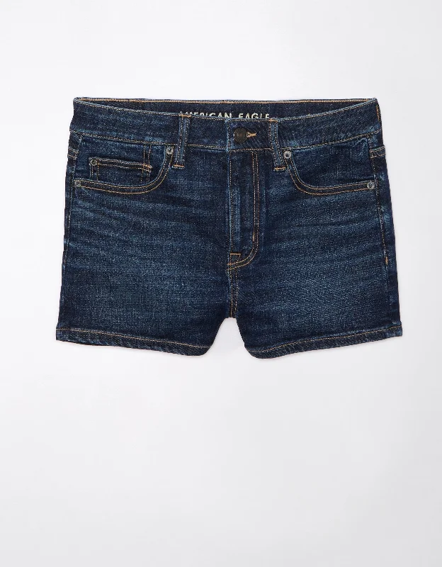 Budget Friendly Fashion AE Next Level High-Waisted Denim Short Short