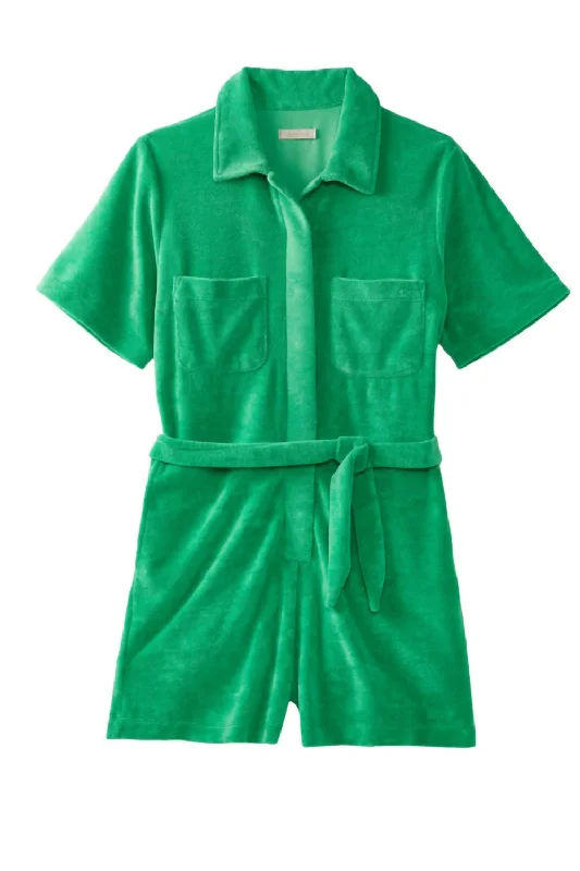 Exquisite Women's Wear Sale Rewind Romper In Bright Green