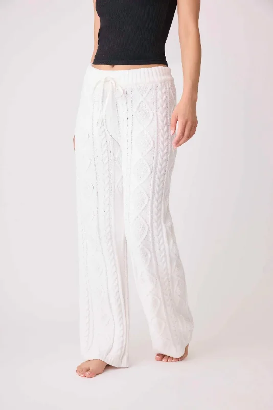 Buy More, Save More Chenille Pants In White