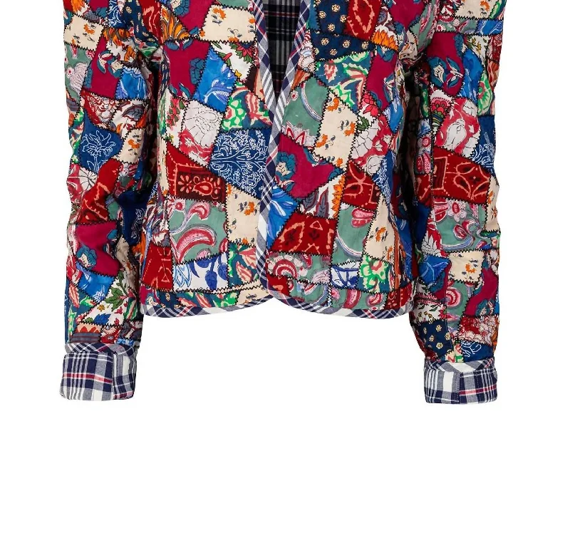 Relaxed Style Billy Broken Glass Quilt Jacket In Multi